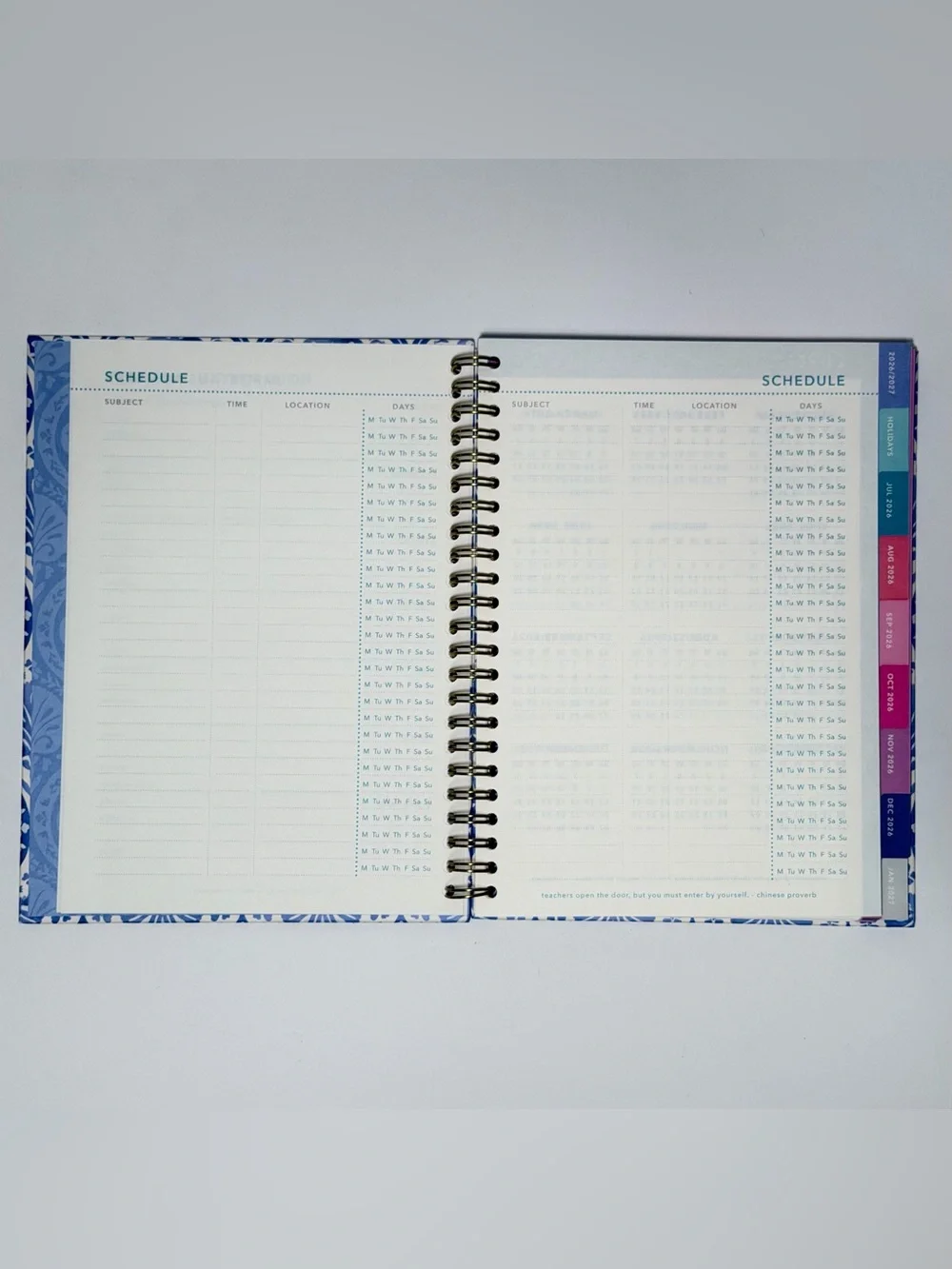 2026-2027 Clementine Paper inc. 12-month Weekly Monthly Planner (Baby Blue)